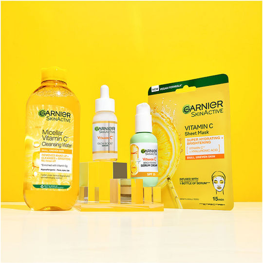 Garnier Skinactive Micellar Vitamin C Micellar Water Αφαίρεσης Μακιγιάζ Προσώπου 400ml