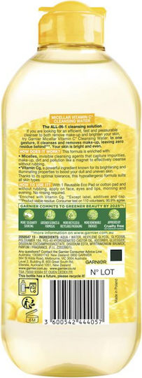 Garnier Skinactive Micellar Vitamin C Micellar Water Αφαίρεσης Μακιγιάζ Προσώπου 400ml