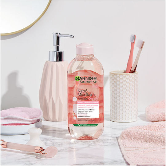 Garnier SkinActive Rose Micellar Water Αφαίρεσης Μακιγιάζ Προσώπου & Ματιών 400ml