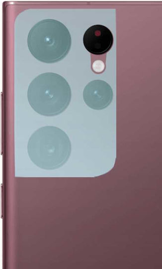 Spacecase Handy-Kameraschutz Gehärtetes Glas Transparent für das Galaxy S22 Ultra