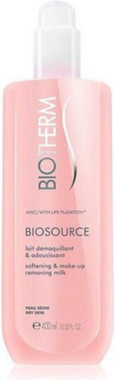 Biotherm Biosource Γαλάκτωμα Αφαίρεσης Μακιγιάζ Προσώπου 400ml