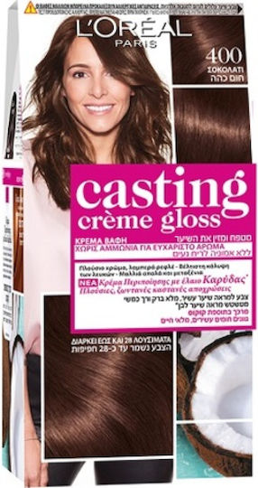 L'Oreal Paris Casting Creme Gloss Vopsea Temporară de Păr Fără Amoniac 400 Ciocolată 48ml