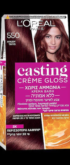L'Oreal Paris Casting Creme Gloss Vopsea Temporară de Păr Fără Amoniac 550 Akazou 48ml
