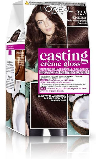 L'Oreal Paris Casting Creme Gloss Vopsea Temporară de Păr Fără Amoniac 323 Dark Chocolate 48ml