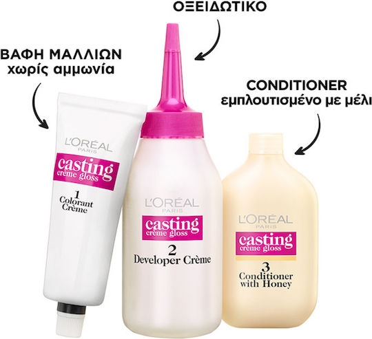 L'Oreal Paris Casting Creme Gloss Полуперманентна Боя За Коса Без Амоняк 600 Тъмноруса 48ml