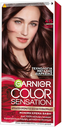 Garnier Color Sensation Βαφή Μαλλιών 4.15 Παγωμένο Σοκολατί 110ml