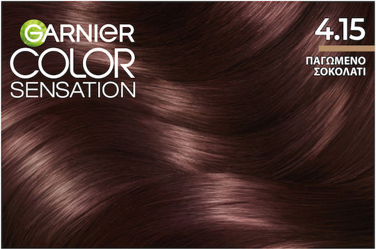 Garnier Color Sensation Βαφή Μαλλιών 4.15 Παγωμένο Σοκολατί 110ml