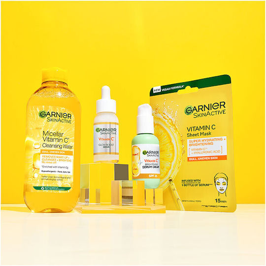 Garnier Skinactive Vitamin C Glow Booster Προσώπου με Βιταμίνη C & Νιασιναμίδη για Λάμψη & Πανάδες 30ml