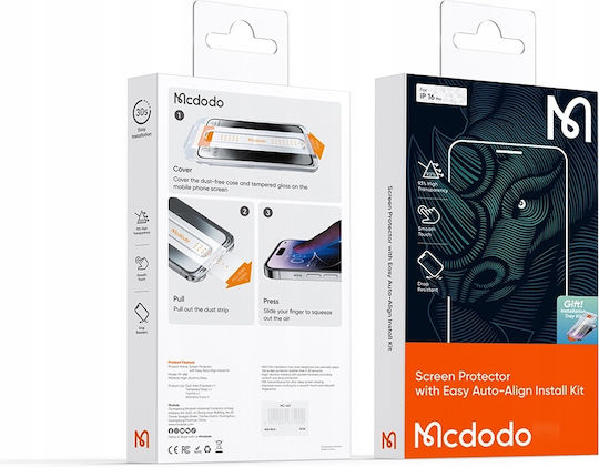 Mcdodo Tempered Glass (iPhone 17 / 17 Pro / 16 Pro)