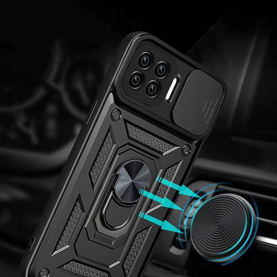 Spacecase Back Cover Μαύρο (Oppo Reno 4 Lite)