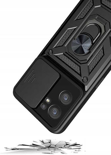 Spacecase Umschlag Rückseite Schwarz (Realme 7 5G)