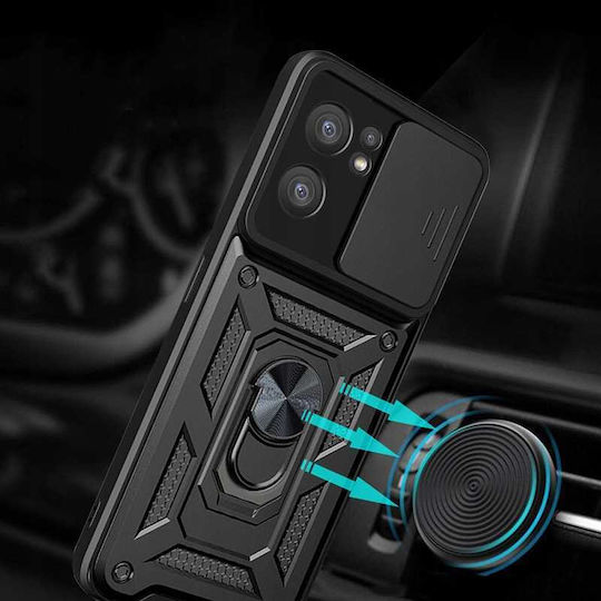 Spacecase Umschlag Rückseite Schwarz (Realme 7 5G)