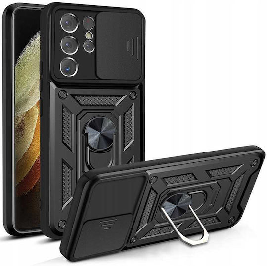 Spacecase Back Cover Negru (Galaxy S21 Ultra 5G)