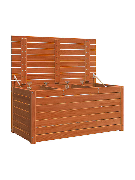 vidaXL Outdoor Storage Box Brown L101xW50.5xH46.5cm