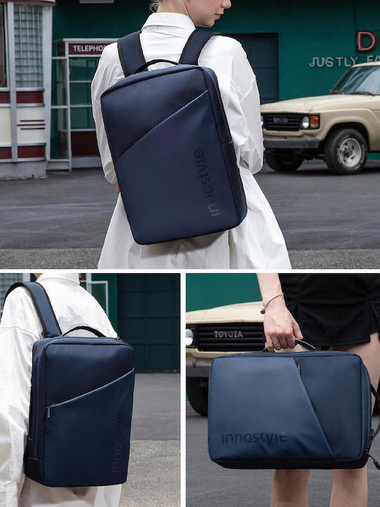 Innostyle Водоустойчива Чанта Раница за лаптоп 15.6" в Син цвят P31DB-VM