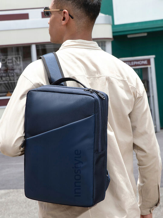 Innostyle Водоустойчива Чанта Раница за лаптоп 15.6" в Син цвят P31DB-VM