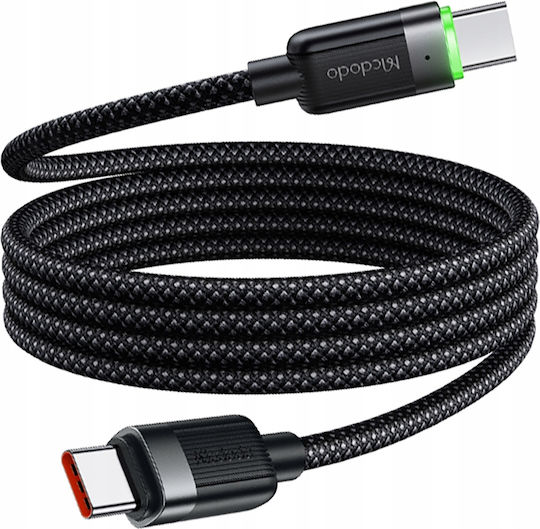 Mcdodo Magnetic USB 2.0 Cable USB-C Male - USB-C 60W Black 1.2m 606P90
