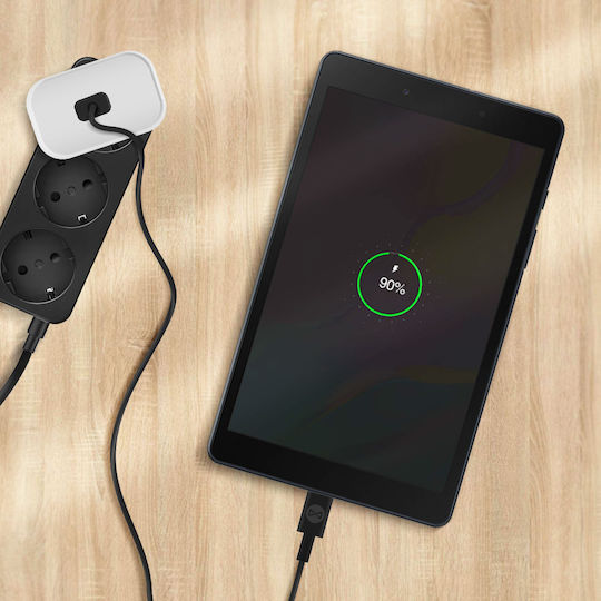 Forever USB 2.0 Cable USB-C male - USB-C 60W PD Μαύρο 1m GSM106367