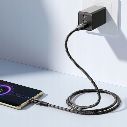 Mcdodo CA-2092 USB 2.0 Cable USB-C Male - USB-A 100W Black 1.8m
