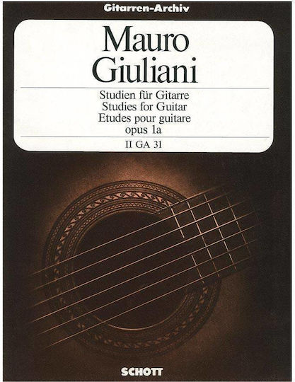 Schott Sohne Giuliani Maurio Studies за Китара / Струнни инструменти