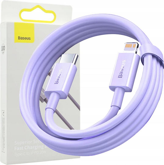 Baseus USB-C to Lightning Cable 20W Purple 1m (CAYS001505)
