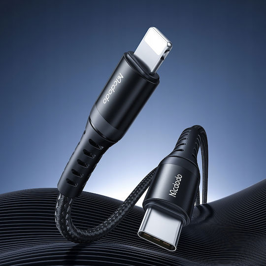 Mcdodo Редовна USB-C към Lightning кабел 36W Черен 1м (CA-5631)
