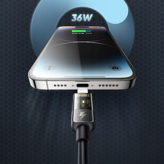 Mcdodo Braided USB-A to Lightning Cable 12W Μαύρο 1.2m (CA-3140)