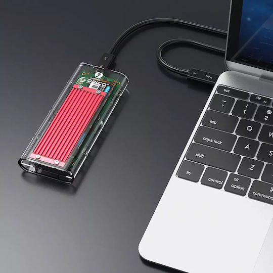 Orico TCM2-C3 Case for Hard Drive M.2 PCI Express with Connection Type-C Red