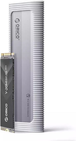 Orico Θήκη για Σκληρό Δίσκο M.2 SATA III NVME με σύνδεση USB 3.2 Type-C σε Γκρι χρώμα