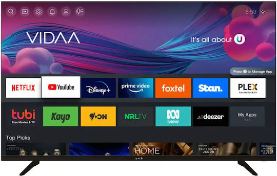 Arielli Smart Fernseher 55" 4K UHD LED LED-N215VDA (2024)