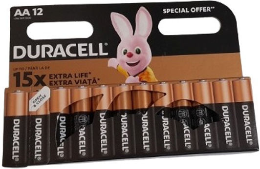 Duracell Αλκαλικές Μπαταρίες AA 1.5V 12τμχ