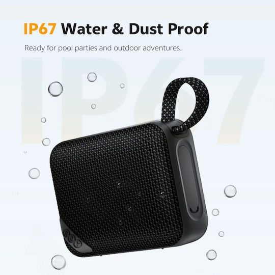 QCY SP2 Waterproof Bluetooth Speaker 5W with Battery Life up to 17 hours Black