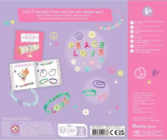Auzou Jewelry My Peace & Love Bracelets for Children 6+ years old Years