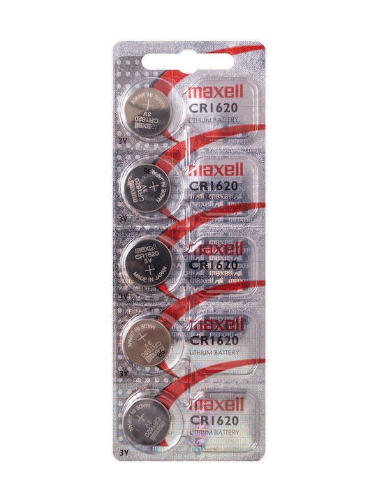 Maxell Batterien Lithium für Uhren CR1620 3V 5Stück