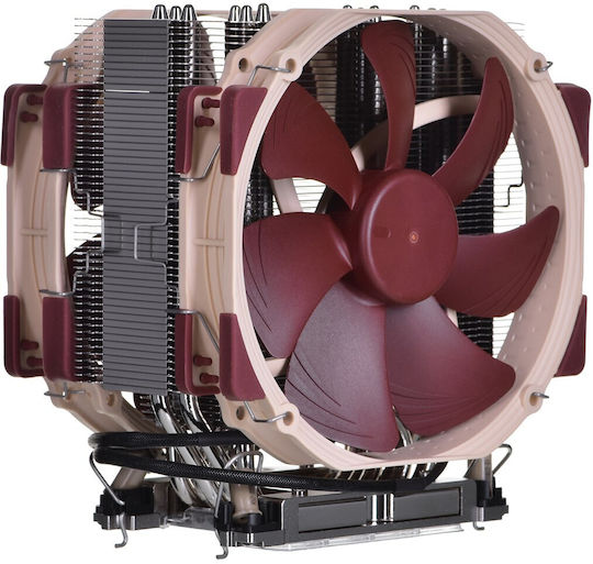 Noctua NH-D9 TR5-SP6 4U Ψύκτρα Επεξεργαστή Διπλού Ανεμιστήρα για Socket SP6/TR5 Καφέ