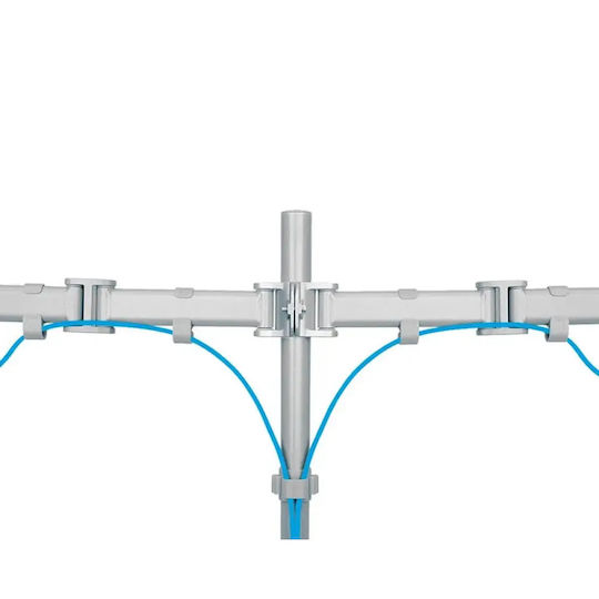 Neomounts Halterung Auf dem Schreibtisch für 2 Monitore bis 27" (NM-D135DSILVER)