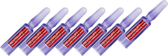 L'Oreal Paris Revitalift Filler Face Serum with Hyaluronic Acid & Panthenol for Firming 7x1.3ml