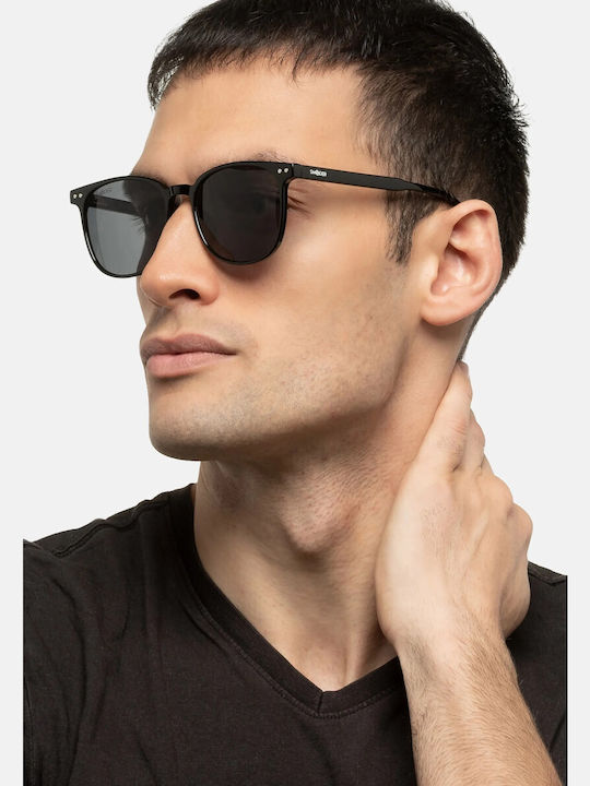 Smooder Unisex Sonnenbrille mit Gelb Kunststoff Gestell und Gray Linse RSS06