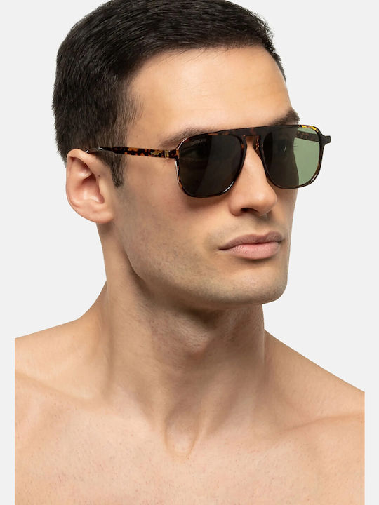 Smooder Unisex Sonnenbrille mit Gold Metall Gestell und Gray Linse KAS06