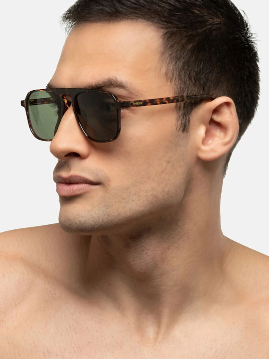 Smooder Unisex Sonnenbrille mit Gold Metall Gestell und Gray Linse KAS06