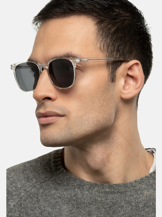 Smooder Unisex Sonnenbrille mit Gelb Kunststoff Gestell und Gray Linse RSS06