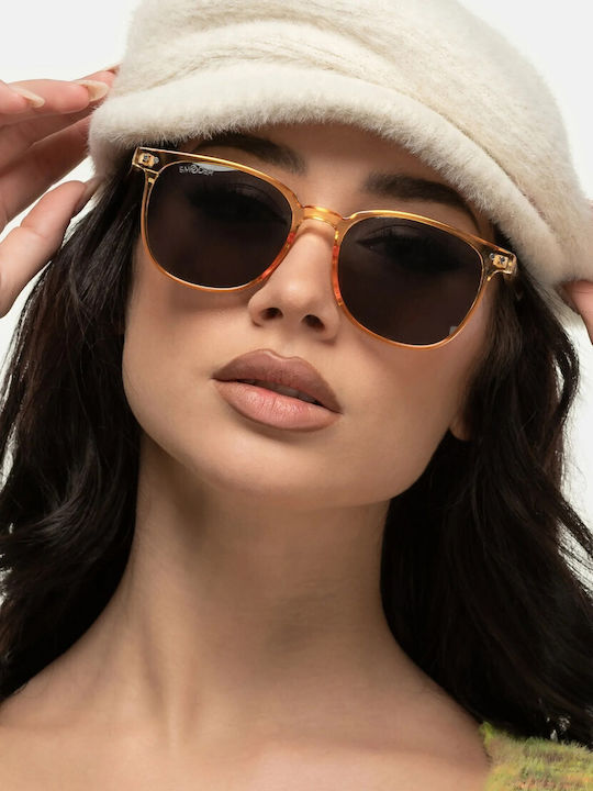 Smooder Unisex Sonnenbrille mit Grün Kunststoff Gestell und Gray Linse RSS05