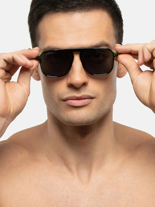 Smooder Unisex Sonnenbrille mit Gold Metall Gestell und Gray Linse KAS06