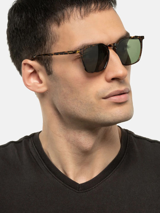 Smooder Unisex Sonnenbrille mit Gelb Kunststoff Gestell und Gray Linse BRS06