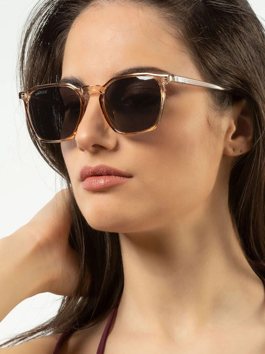 Smooder Unisex Sonnenbrille mit Gelb Kunststoff Gestell und Gray Linse BRS06