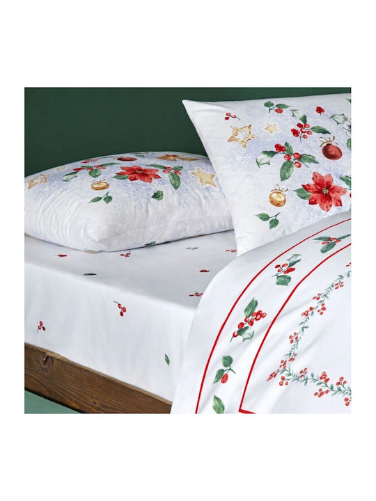 Tac Set Husă de Pilotă Dublă cu 2 Fețe de Pernă & 1 Cearsaf 200x220 Christmas
