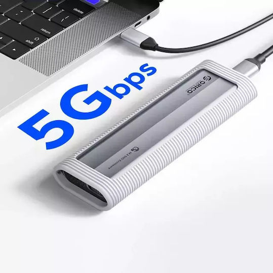 Orico Hard Drive Case M.2 SATA III NVME with connection Type-C in Schwarz color