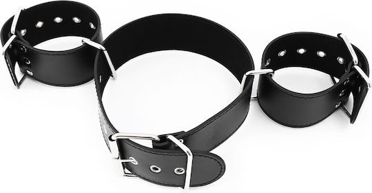 Kinksters Σετ για Δέσιμο Κορμού με Άκρα σε Μαύρο Χρώμα