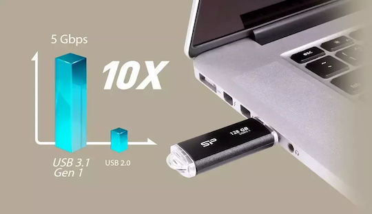 Silicon Power Blaze B02 64GB USB 3.2 Stick Negru