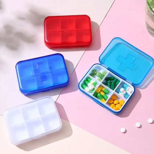 Square Cutie Organizing Medications Vitamins Supplements Pufo Medicine 9 Cm White
